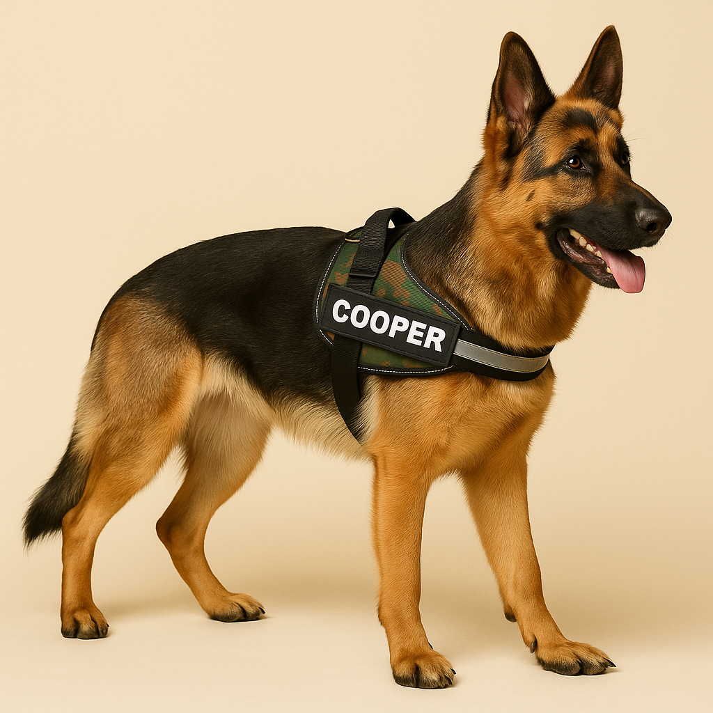 Personalized No Pull Dog Harness with Custom Name Tag